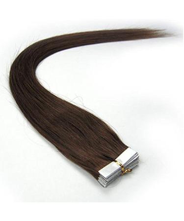 Buy 100g Real Hair Tape Extensions - Dark Brown #02 (16-inch) | UK Fashion Shop - Buy Online on GoSupps.com