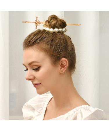 3 Pack Metal Sword Hair Sticks - Witch Accessories for Women Hair Buns - Vintage Handmade Chopsticks - Stick Pattern 1 - Buy Online on GoSupps.com