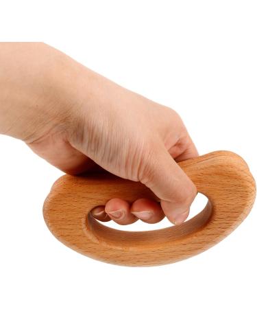 Beavorty Holz-Gua-Sha Tool | Manual Deep Tissue Massage for Neck & Back | Wooden Massage Device - Beige - Buy Online on GoSupps.com