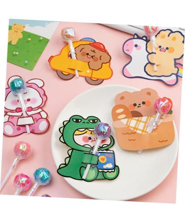 Alipis 120 Pcs Lollipop Card Lollipop Holder Card Greeting Card Decor Lollipops Cartoon Candy Lollipop Holder Vday Party Favors Lovely Candy Holder Lollipop Supplies Candy Stand Tool As Shownx2pcs 9X7.9CMx2pcs - Buy Online on GoSupps.com