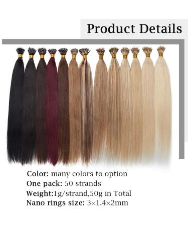 Buy Sego Nanoring Extensions | Real 100% Remy Human Hair 50 Strands White #70 (60cm) - Premium Quality Loop Hair Extensions for Effortless Styling - Buy Online on GoSupps.com