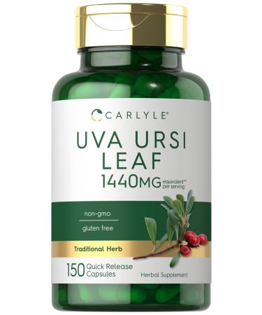 Carlyle Uva Ursi Capsules | 1440mg | 150 Count | Herbal Leaf Extract | Non-GMO | Gluten Free Supplement