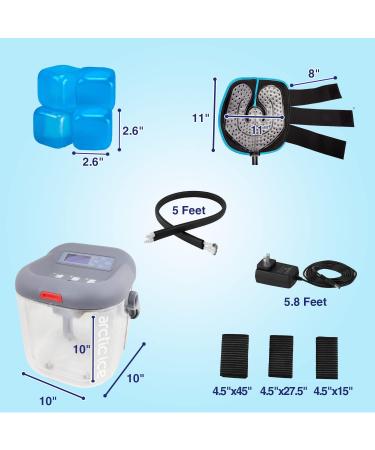 Arctic Ice Clear Circulating Cold Water Therapy Kit Gen 2 with Universal Pad & 3-Strap Wrap - Buy Online on GoSupps.com