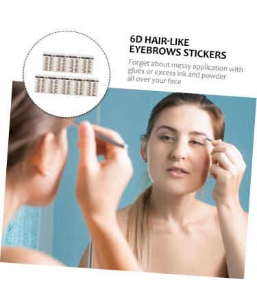FOMIYES 27 Sheets Waterproof Eyebrow Stickers Water Proof Stickers Gel Para Cejas False Eyebrows Cosmetics - Buy Online on GoSupps.com