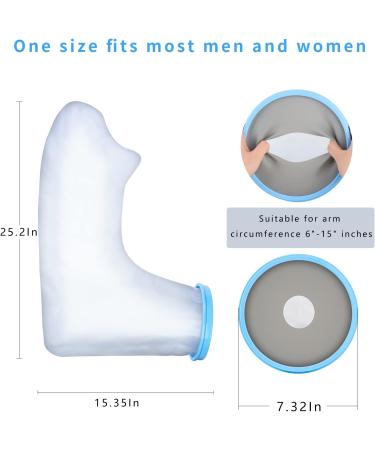 SUPERNIGHT Waterproof Full Arm Cast Cover Protector - Reusable Adult Sleeve Bag for Broken Hand, Elbow, Wrists - Keep Wound Dry - Buy Online on GoSupps.com