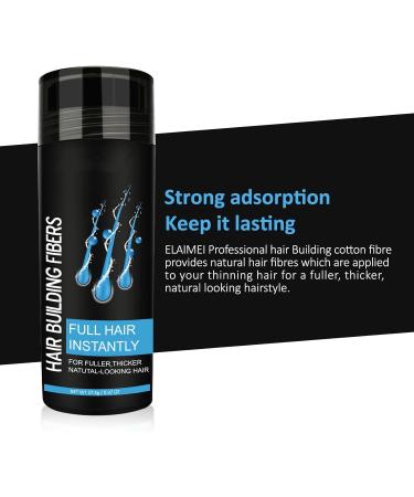 Hair Building Fibers Professional Quality Fibre Hair Powder Spray Hair Fibres Dark Brown Hair Loss Concealer for Men and Women for Bald Spots & Thinning Hair(Dark Brown Set) - Buy Online on GoSupps.com