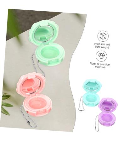 NOLITOY 4pcs Round Eye Shadow Box Eyeshadow Makeup Sample Containers Lip Balm Jar Travel Empty Mini - Buy Online on GoSupps.com