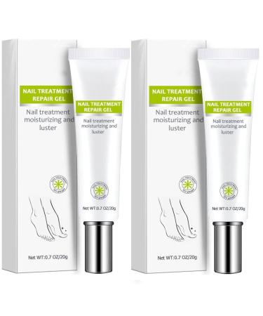 2PCS Nail Repair Cream, Nail Repair Essence Cream, Restores Appearance of Discolored or Damaged Nails, Toe Be Health Instant Beauty Cream for Toenail Care Under the Nail