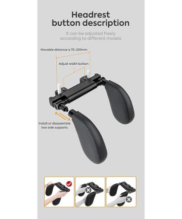 Zokoe Kids Neck Pillow - Soft Breathable Headrest for Car Travel | Fast Assembly Supports Head & Neck | Ideal for Adults & Children (Black) - Buy Online on GoSupps.com