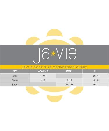 JAVIE Copper Bamboo Compression Socks (15-20mmHg) - 2 Pairs Black Medium - Buy Online on GoSupps.com