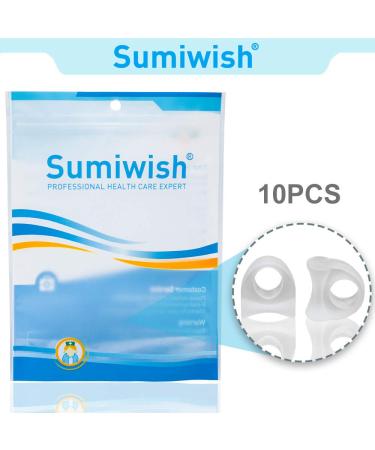 Sumiwish Bunion Corrector Toe Spacer Gel Separators - 5 Pairs/10 PCS Clear - Pain Relief & Overlapping Toe Correction - Buy Online on GoSupps.com
