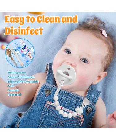 Silicone Pacifier Clips - BPA Free Teething Pacifier Holder for Baby Girl & Boys (5 SET) - Buy Online on GoSupps.com