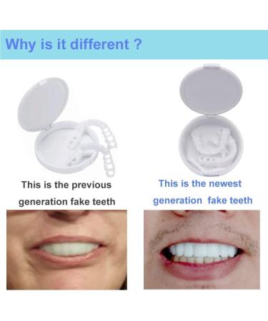 XLBHSH 3 Pair (Upper & Lower Dentures) Upper & Lower High Quality Instant Smile Comfort Dental for Men & Women for Missing Teeth with Box - Buy Online on GoSupps.com