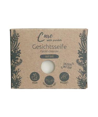 pandoo pandoo Face Soap Deep Dive Natural Salt Soap 100g Solid Soap for Men and Women Plastic Free and Vegan