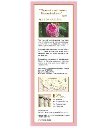 100% Pure Natural Vegan Turkish Rosewater 300ml/10 oz - Hydrating Face Toner - Buy Online on GoSupps.com