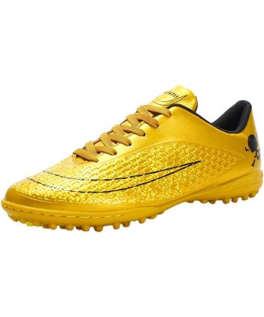 iFANS Men's Soccer Cleats - Comfortable Athletic Outdoor/Indoor Shoes in Gold - Buy Online on GoSupps.com