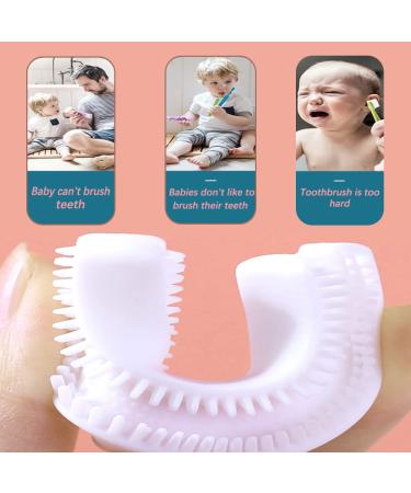 U-Shaped Silicone Kids Toothbrush - Manual Tooth Cleaner for Efficient Oral Hygiene - Buy Online on GoSupps.com