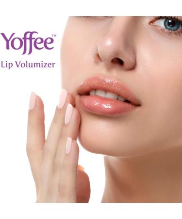 Yoffee - Lip Volumizer Extra Volume Lip Gloss Fuller Shinier and Hydrated Lips Organic Argan and Guarana Oil Hyaluronic Acid and Shea Butter Vegan 3ml - Buy Online on GoSupps.com