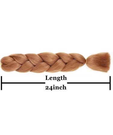 LDMY Synthetic Braiding Hair - 6 Pack Colorful Jumbo 24-inch Extensions for Braids - 100g Each - Buy Online on GoSupps.com
