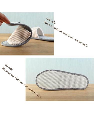 Premium Spa House Shoes for Men | 10 Pairs Open Toe Slippers for Hotel Guests Spa & Travel - Fits Most with 29cm/11.4inches Black - Buy Online on GoSupps.com