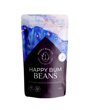 Happy Bum Coffee Enema Beans | Medium Roast Enema Coffee Organic Detox with Higher Palmitic Acid Mold-Free and Low Acidity for Gentle Detox and Gut Health (400g)