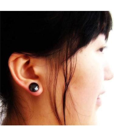 Weight Loss Earrings - Black Magnetic Acupuncture Earrings for Slimming | Organic Magnet Health Acupressure Pair - Buy Online on GoSupps.com
