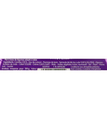 Bl dina - Bl dichef - Repas B b 12 Mois - 9 Plats Moulin de Carottes et Semoule - Faible Teneur en Sel - Petits Morceaux - D s 12 Mois - 9 Assiettes de 230g Carottes Semoule - Buy Online on GoSupps.com