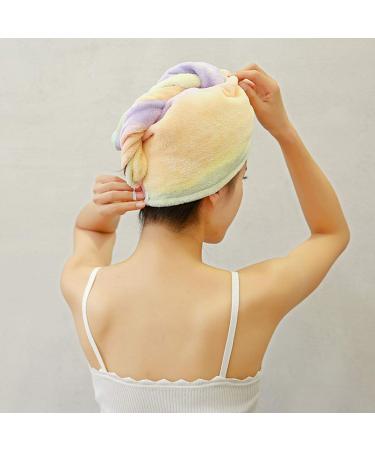 Fast-Drying Microfiber Hair Wrap Towel for Women - Multicolored Turban - Buy Online on GoSupps.com