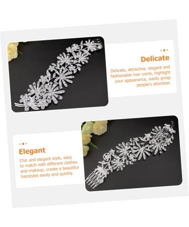 Ipetboom Pearl Hair Accessories Comb Bride Hair Clip Silver Barrettes Bridal Hair Clip Silver Hair Clips White Hair Accessories Alloy Wedding Bridesmaid Wedding Hair Comb - Buy Online on GoSupps.com