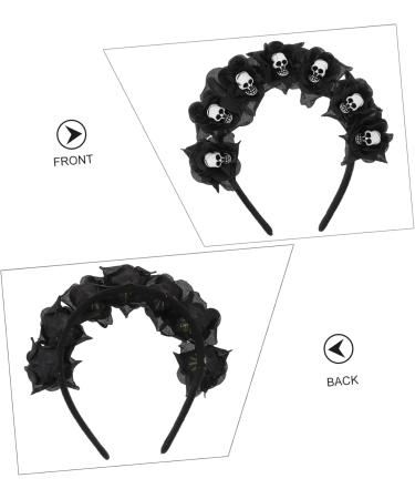 Didiseaon Halloween Headband Halloween Hairbands Halloween Favor Halloween Black Rose Headband Halloween Skull Headpiece Day of The Dead Headpiece Goth Headband Gothic Skull Headband Fabric - Buy Online on GoSupps.com