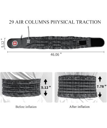 Ynnnweft Inflatable Waist Traction Clamp Belt for Lumbar Spine Support - Buy Internationally - Buy Online on GoSupps.com