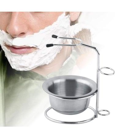 DEWIN Men's Stainless Steel Shaving Bowl Set - Premium Shaving Brush Holder & Soap Cup Bowl for Smooth Shaving Experience - Buy Online on GoSupps.com