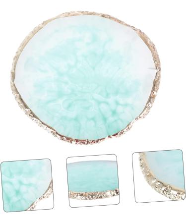  Healeved Healeved 1 pc Round Palette Nails Gel Nail Art Color Mixing Plate Presentation Tray For Nail Art DIY Coloring Plate DIY Nail Metallic Gold Nail Polish Cosmetic Mixing Green Resin - Buy Online on GoSupps.com