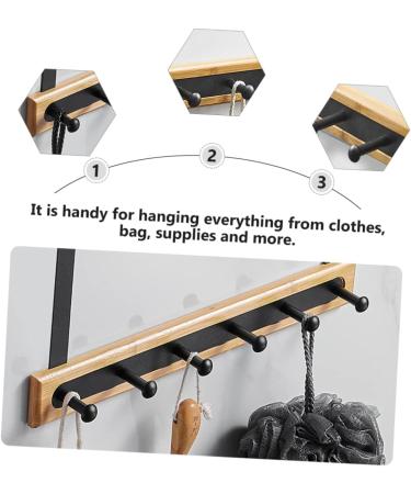 Hemoton 1pc Nail Door Black The Back Hanger Over Hanging Household Hook Rack Creative Multifunctional - Buy Online on GoSupps.com