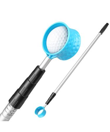 HOW TRUE Golf Ball Retriever, 12ft 15ft 18ft Aluminum Alloy Golf Ball Retriever Telescopic for Water Golf Ball Picker Grabber Golf Accessories Golf Gift