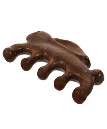 Beavorty Massagekamm made of green sandal wood multitools multitool for women Bartkamm wooden ridge wide tooth comb Massage comb from wood dropping skip comband head tank meridian chamber women