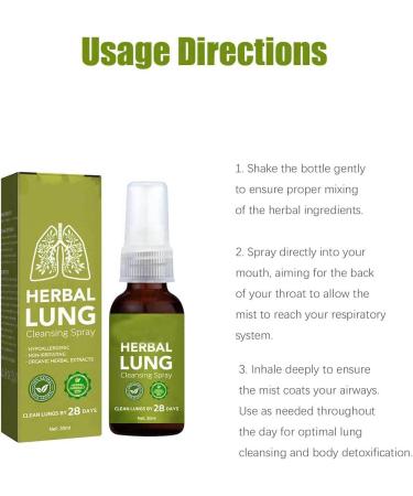 RCSCBC Breathdetox Herbal Lung Cleansing Spray Breathdetox Herbal Spray Natural Herbal Lung Essence Herbal Lung Cleanse Mist - Powerful Lung Support (2pcs) - Buy Online on GoSupps.com