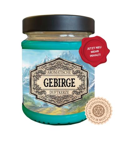 Role play scented candle with surprise dice (mountains)