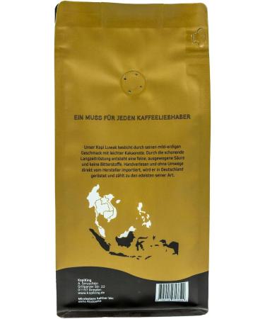 Coffee King Kopi Luwak 100 Arabica coffee 250g cat coffee from freeliving animals 250g beans varieties pure rare coffee Direct Trade - Buy Online on GoSupps.com