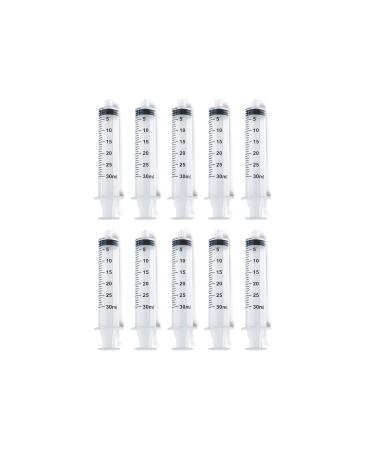 Easy Glide 30ML 30CC Luer Lock Syringe 10 Pack, No Needle, Sterile, Great for Home Care - Buy Online on GoSupps.com
