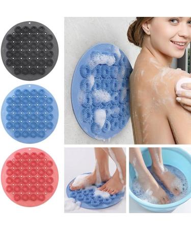Buy Red Foot Scrubber Mat for Shower Non-Slip Foot Cleaner & Massage Device for Spa Care Peeling and Pain Relief International Shipping Available - Buy Online on GoSupps.com