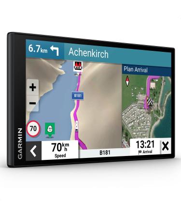 Garmin Camper-Navigation device with 7 (17.8 cm) Display for motorhomes/caravans pre-installed 3D cards for Europe and South Africa traffic information in real time campsite database black 7 inches (17.8 cm) camper 795 MT-DEU single