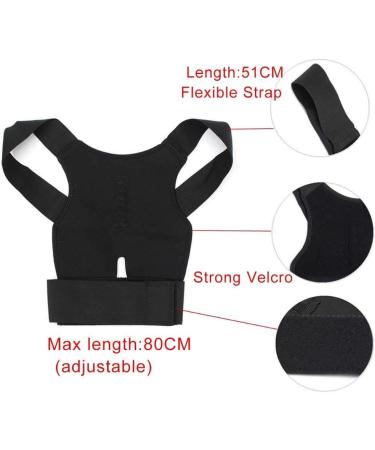 Shop Comfortable Posture Corrector Brace | Back & Shoulder Support Belt - White Dinosaur Doodle4 - Buy Online on GoSupps.com