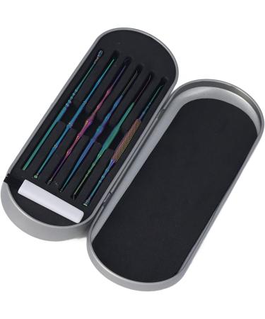 6 Pcs Stainless Steel Ear Wax Removal Kit with Storage Box - Home & Travel Ear Pick Tool Set - Multicolor - Buy Online on GoSupps.com