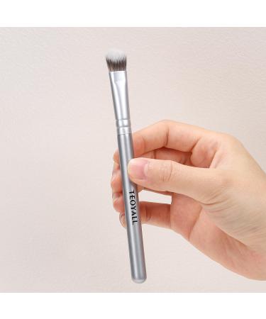 TEOYALL Under-Eye Concealer Brush - Small Flat Angled Synthetic Bristles for Flawless Coverage | Best Multitask Brush for Liquid Cream and Powder - International Shipping Available - Buy Online on GoSupps.com