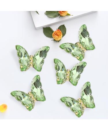 1Bag Butterfly Rhinestones 3D Fashionable Craft Accessories Embellishment For Decoration Green H098 - Buy Online on GoSupps.com