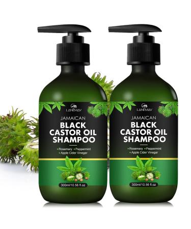 Jamaican Black Castor Oil Shampoo and Conditioner Set for Thinning Hair and Regrowth Hair Thickening Shampoo Revive Moisturize Grow Healthy Hair Black Castor Oil Shampoo for Men and Women (2pc)