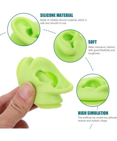 MAGICLULU Realistic Piercing Ear Set 2pcs Artificial Ear Molds for Studs and Jewelry - Buy Online on GoSupps.com