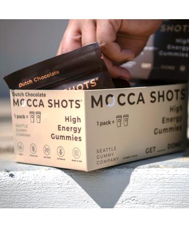 Mocca Shots Dutch Chocolate 100mg Caffeine Gummies (12 Packs 2 Per Pack) Coffee Energy Chew Gummy Vegan Gluten Free All Natural Vitamin B Gingko Made in USA (Seattle Gummy Company) - Buy Online on GoSupps.com