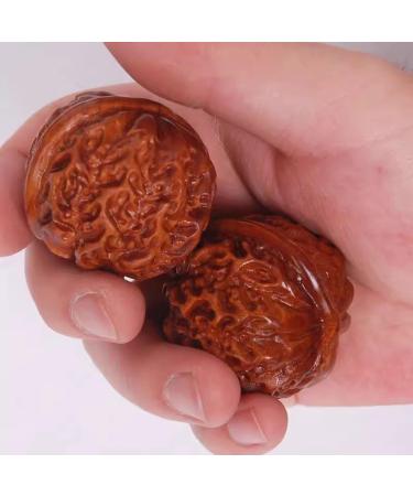 Buy Unbit Ballstretcher & Magnetic Stress Ball - Hand-Carved Walnut Baoding Handball for Massage & Fitness (45mm) - Buy Online on GoSupps.com